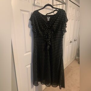 J.B.S. Black and White Midi Dress